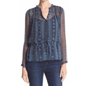Rebecca Taylor Snake skin blouse